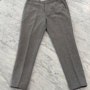 SuitSupply Men’s Gray Wool Dress Pants Slim Fit Tailored Trousers